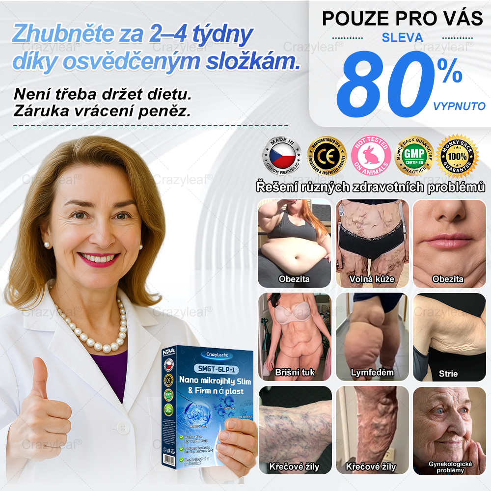 FDA Store |𝐵uil𝗱𝐿ea𝐟® 𝑮𝐋𝑃-1 zeštíhlující a zpevňující nanojehličková náplast s kolagenem, kurkumou a Matrixylem 3000 │ Obezita, kardiovaskulární onemocnění, cukrovka, spánková apnoe, problémy s klouby a další